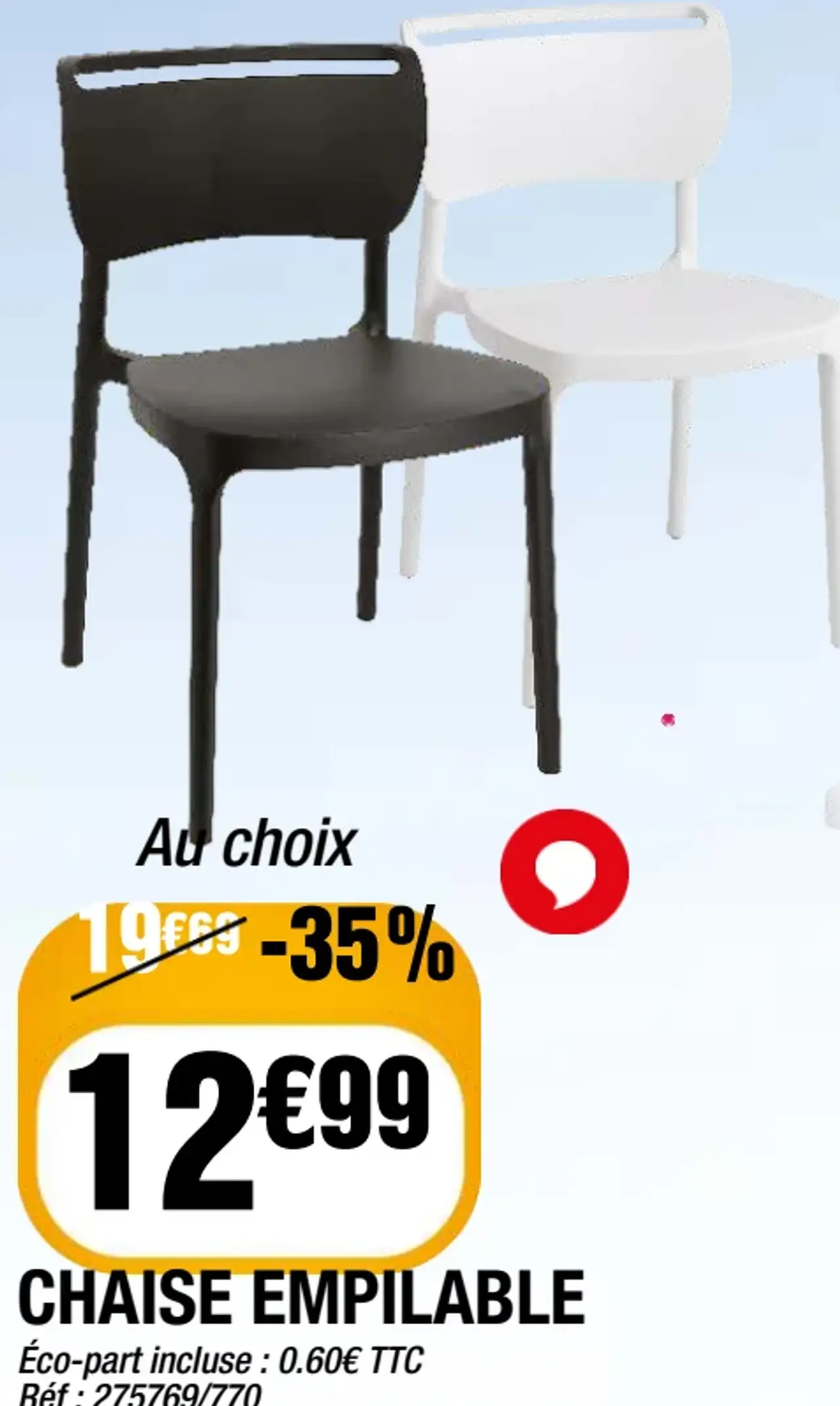 Chaise empilable