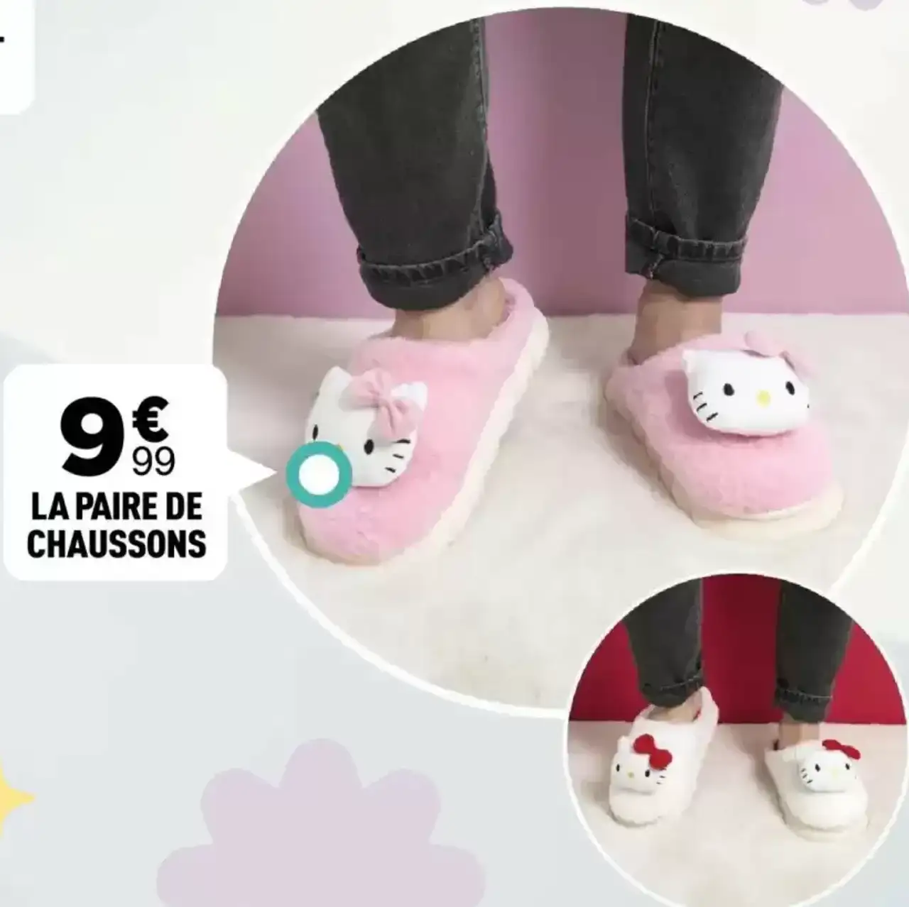 La paire de chaussons Hello Kitty
