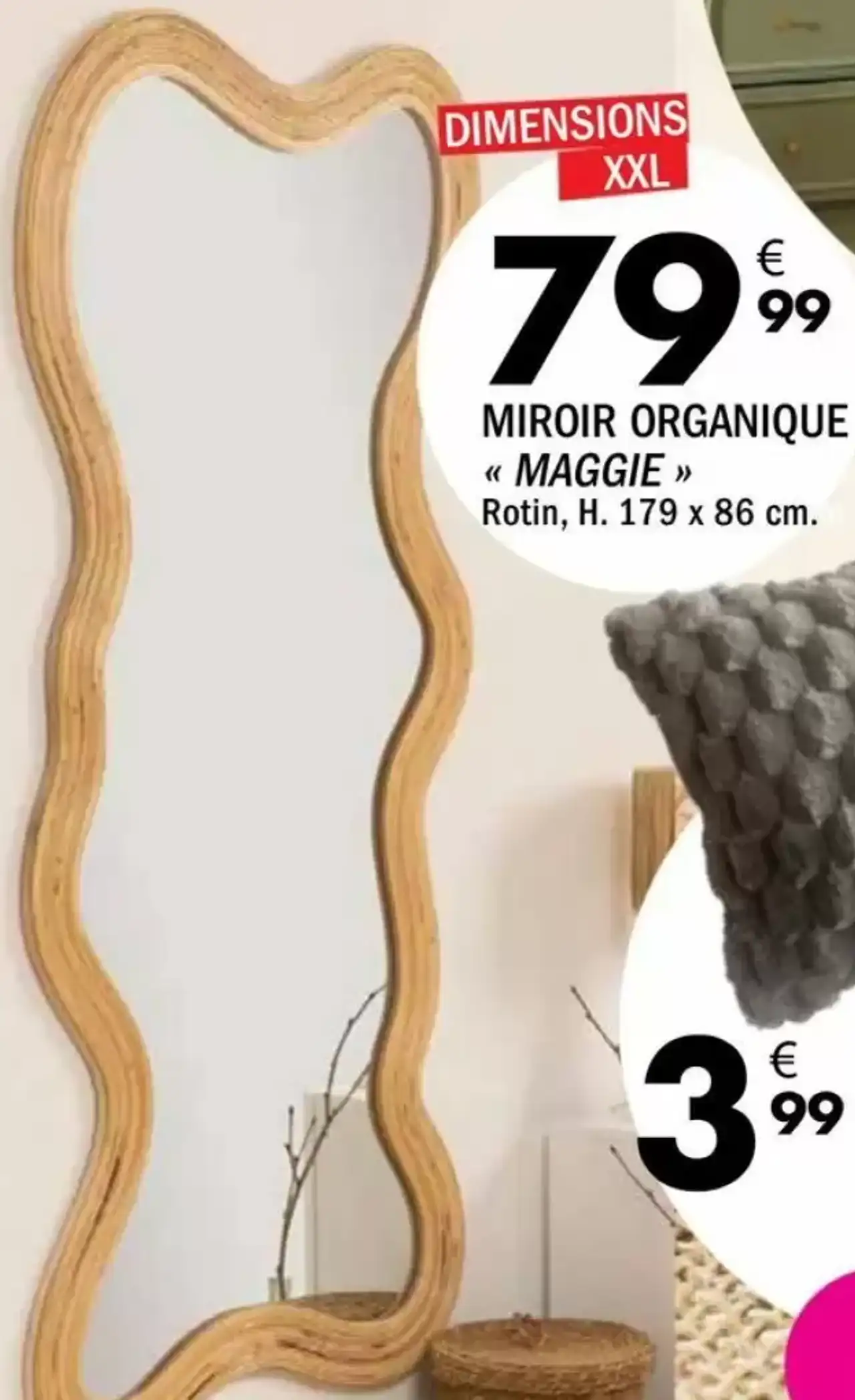 Miroir organique « MAGGIE »
