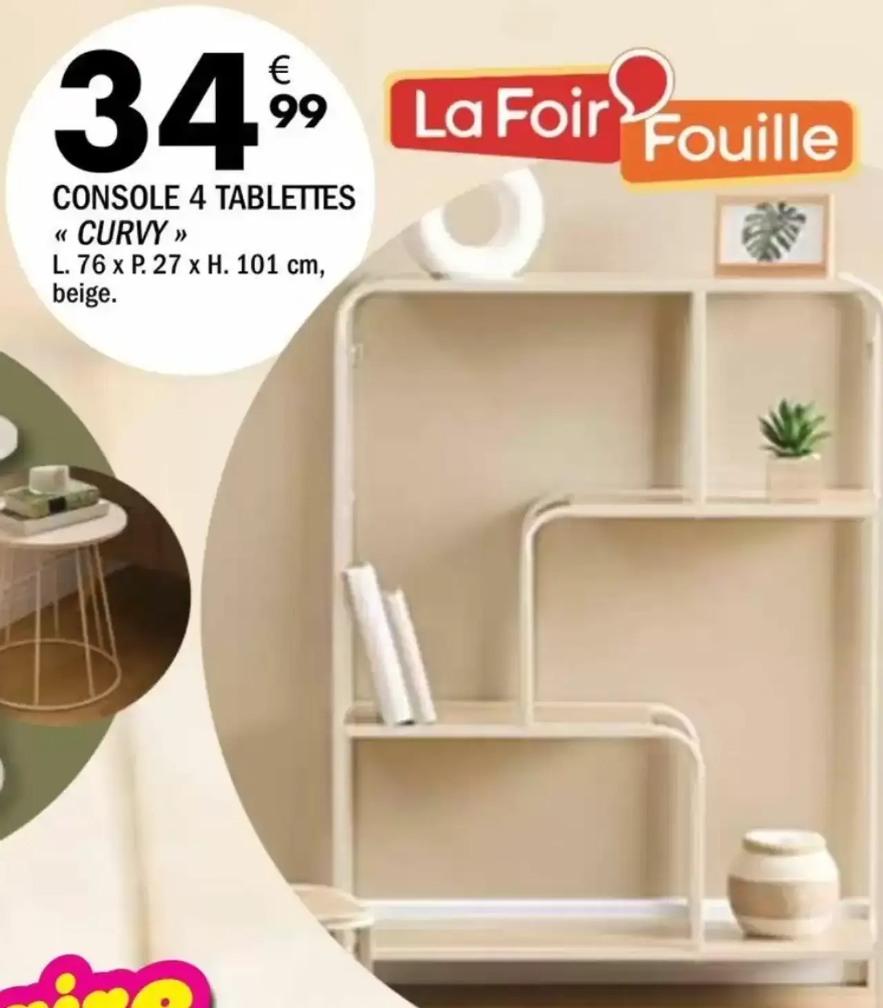 CONSOLE 4 TABLETTES « CURVY »