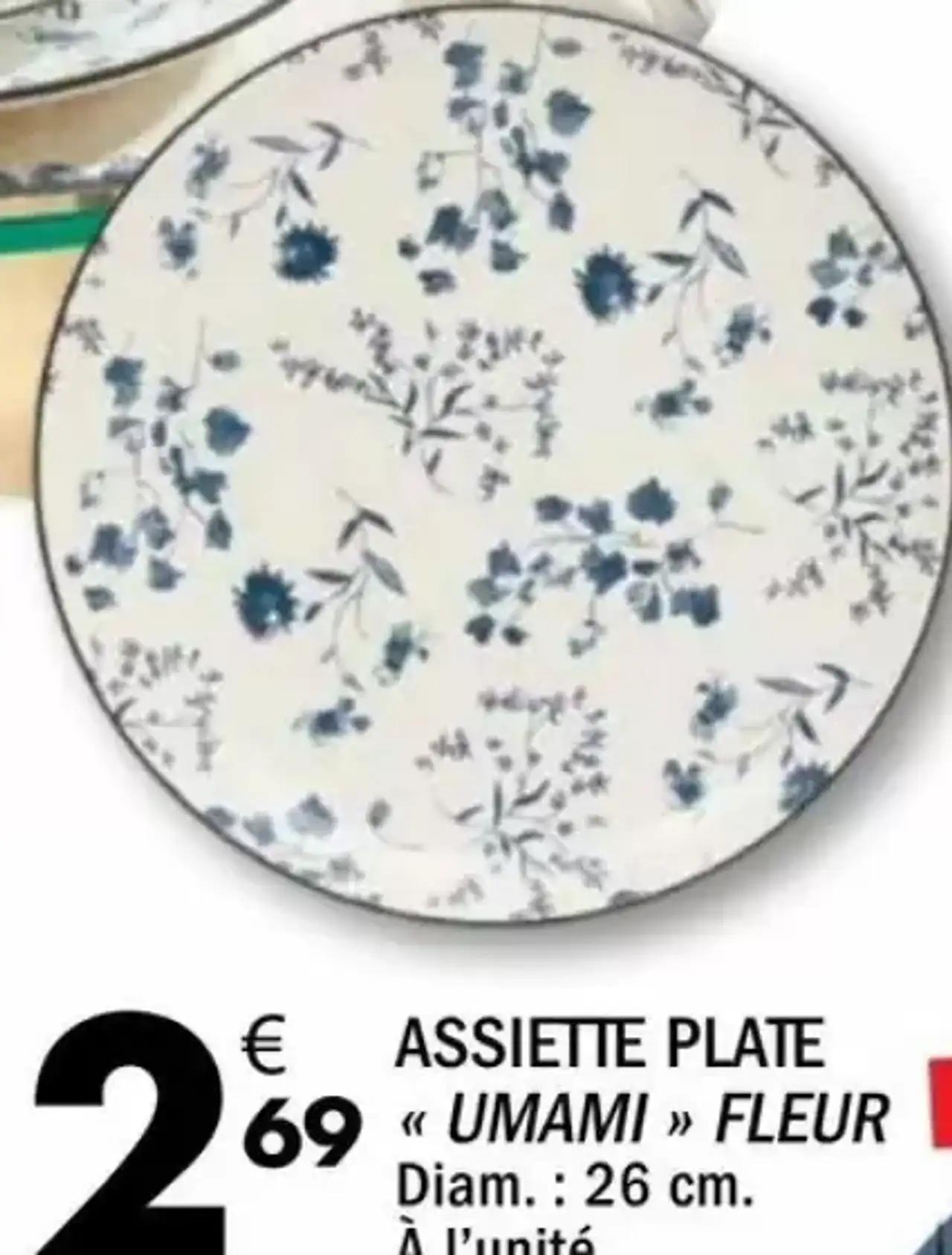 Assiette plate « UMAMI » Fleur