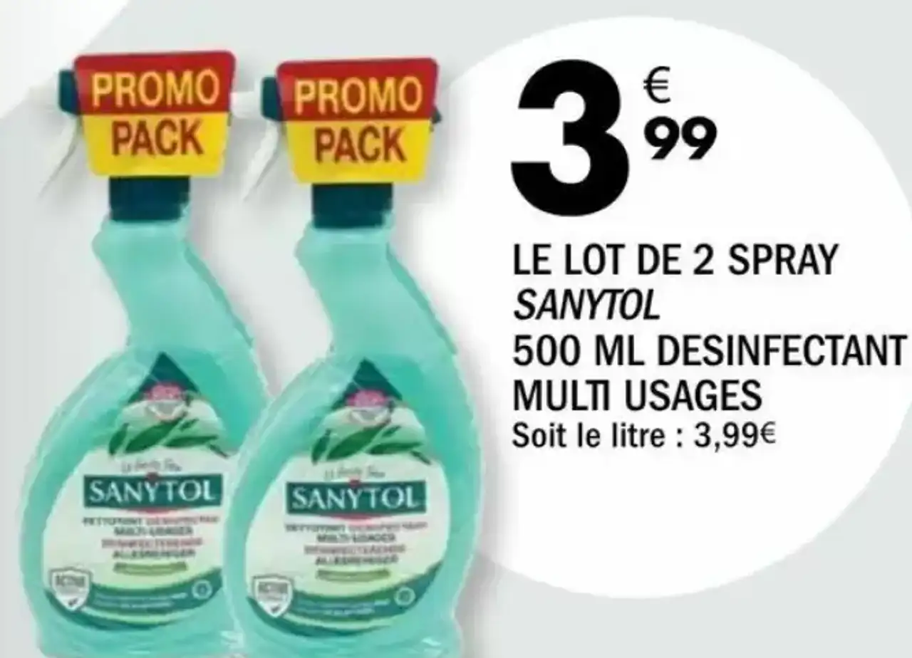 Spray Sanytol Désinfectant Multi Usages