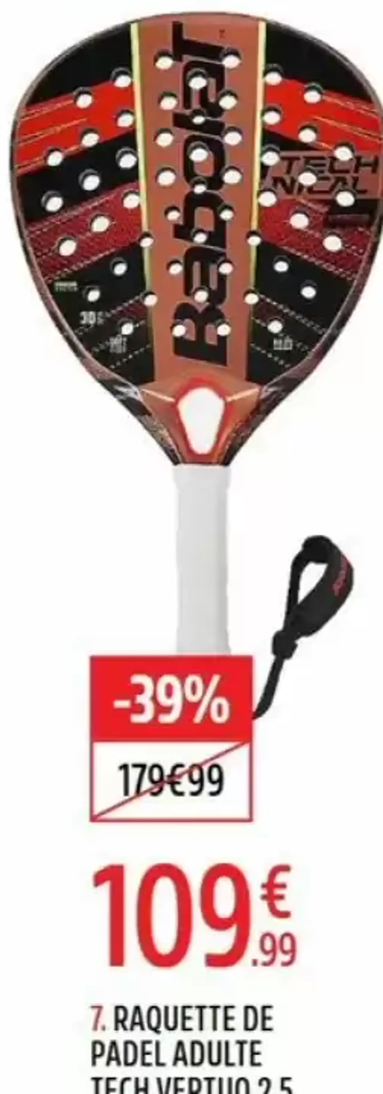 Raquette de padel adulte Tech Vertuo 2.5 Babolat