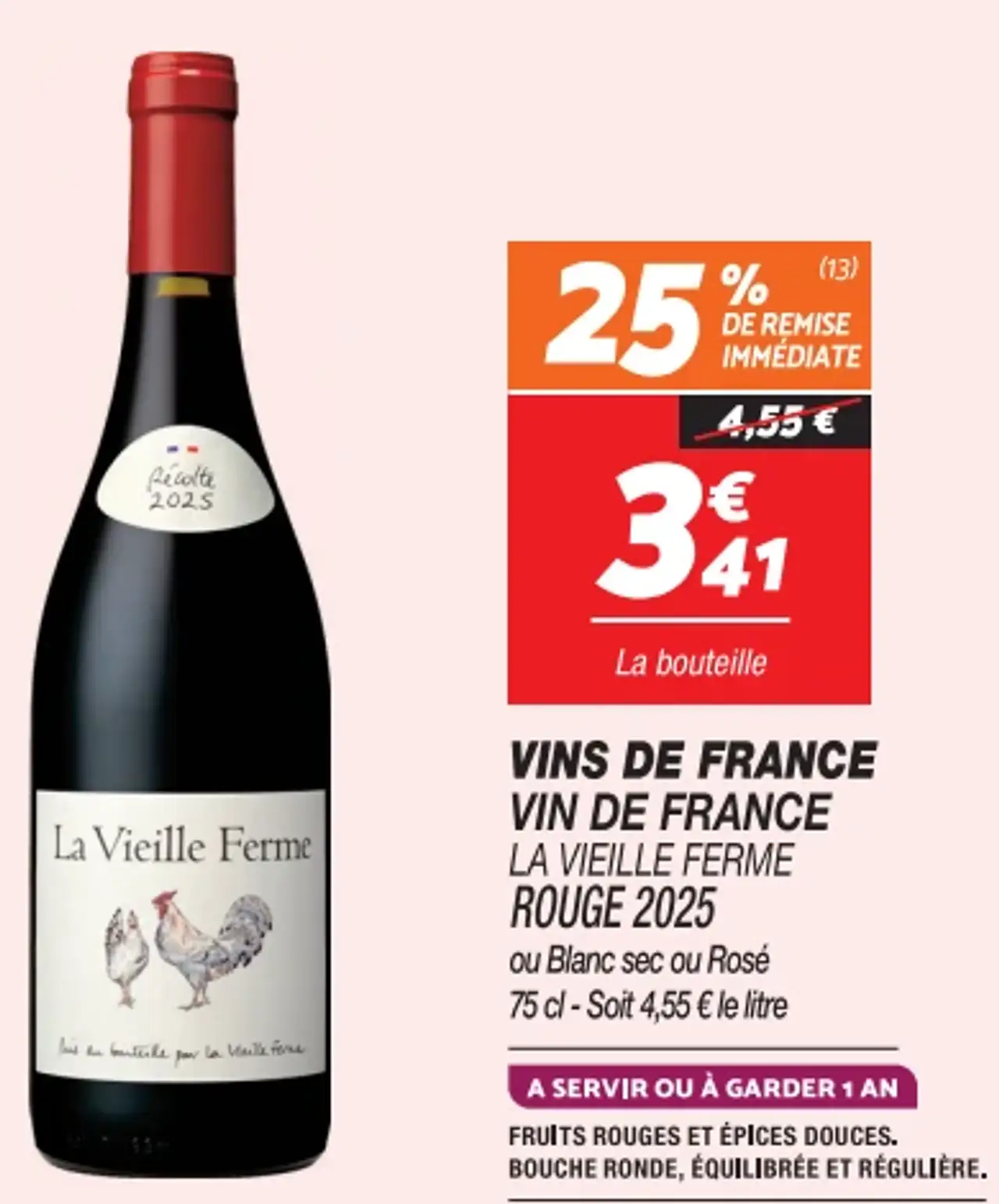 Vin de France La Vieille Ferme Rouge 2025
