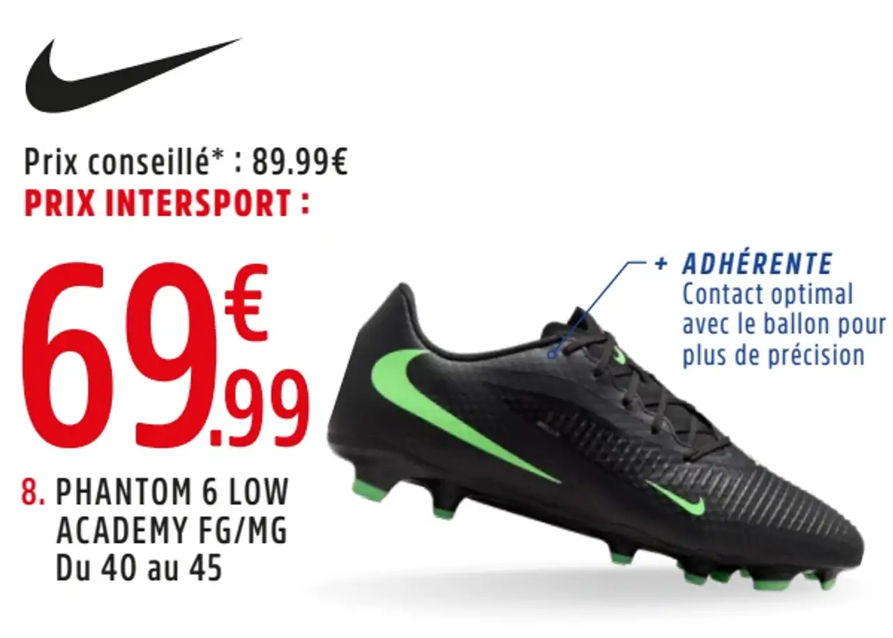 Chaussures moulées Nike Phantom 6 Low Academy FG/MG Adulte