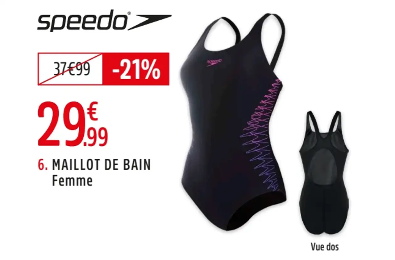 Maillot de bain 1 pièce Placement Muscleback Femme Speedo