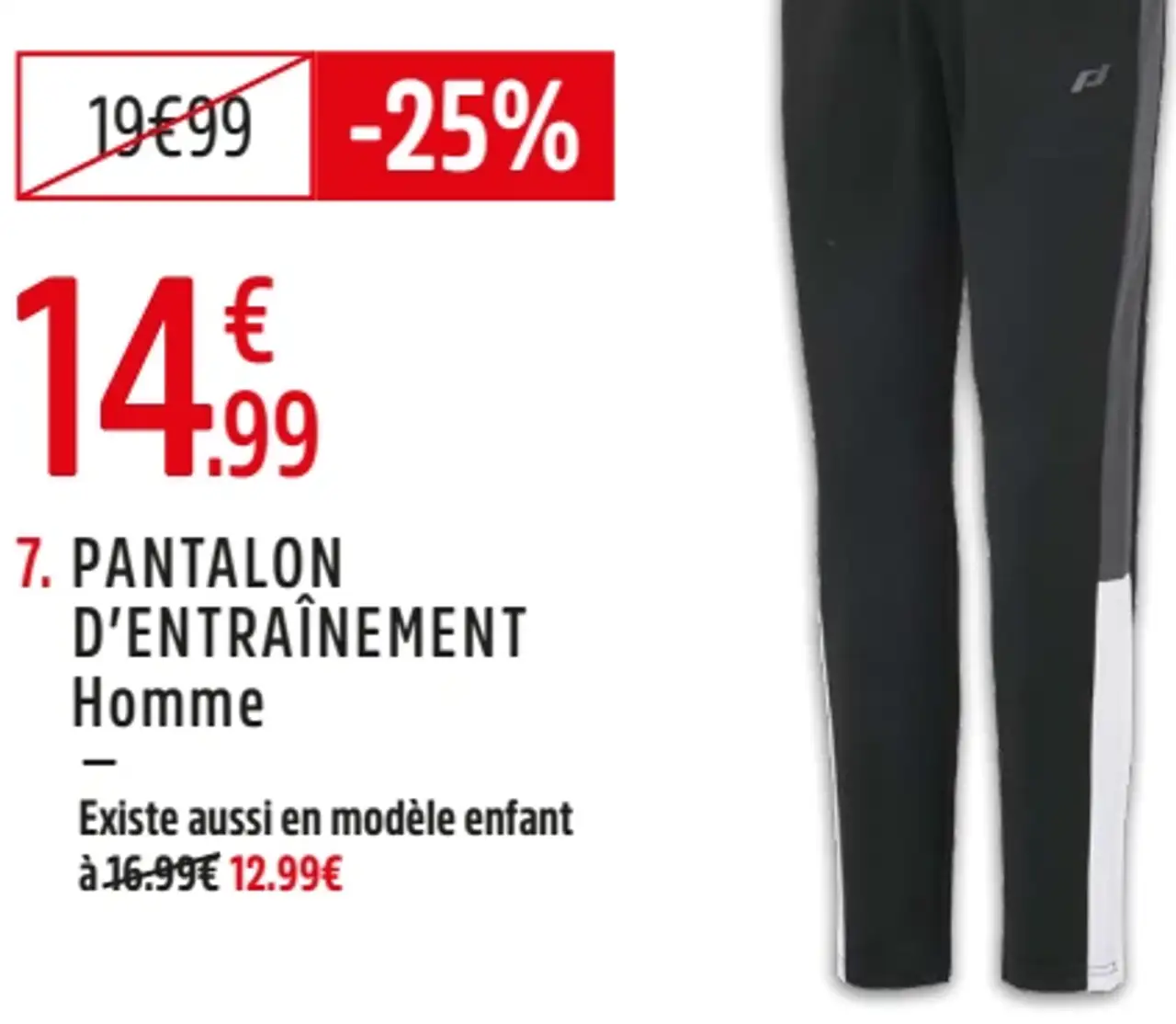 Pantalon d'entraînement de football Speedlite VI Homme Pro Touch