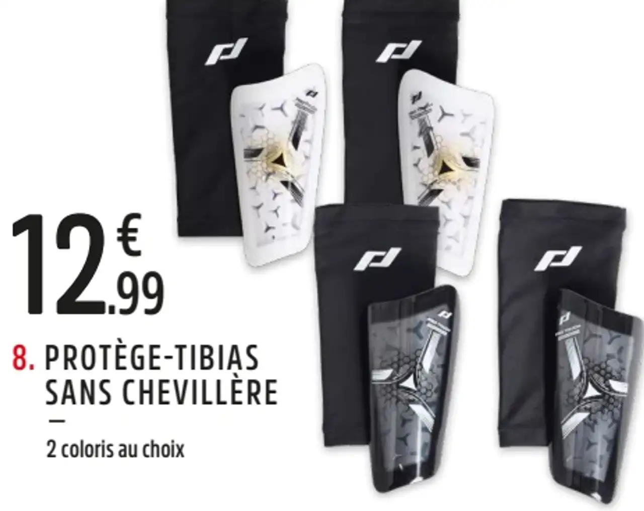 Protège-tibias sans chevillère Force 1000X HS Lite Pro Touch