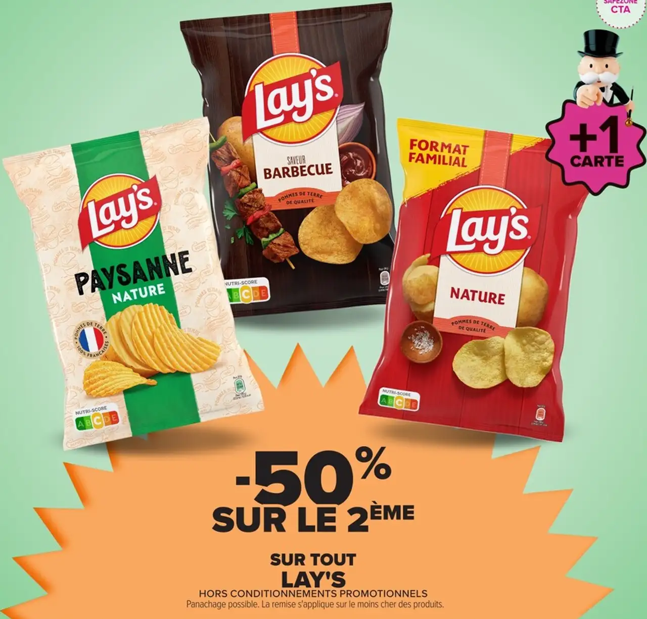 Chips Lay's (Barbecue, Paysanne Nature, Nature)