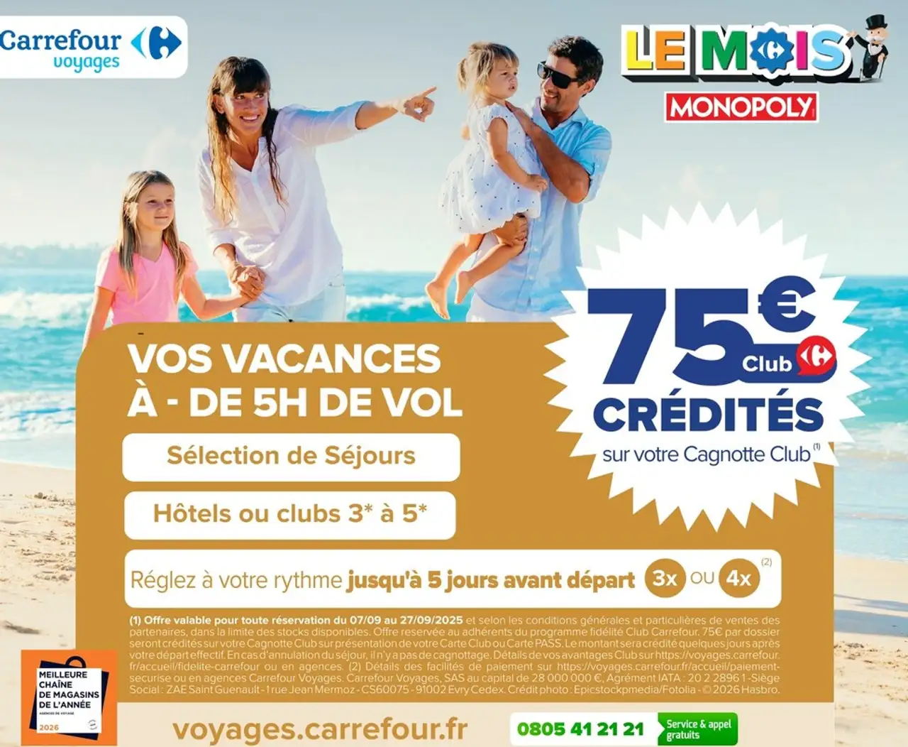 Carrefour Voyages - Vos Vacances à - de 5H de vol