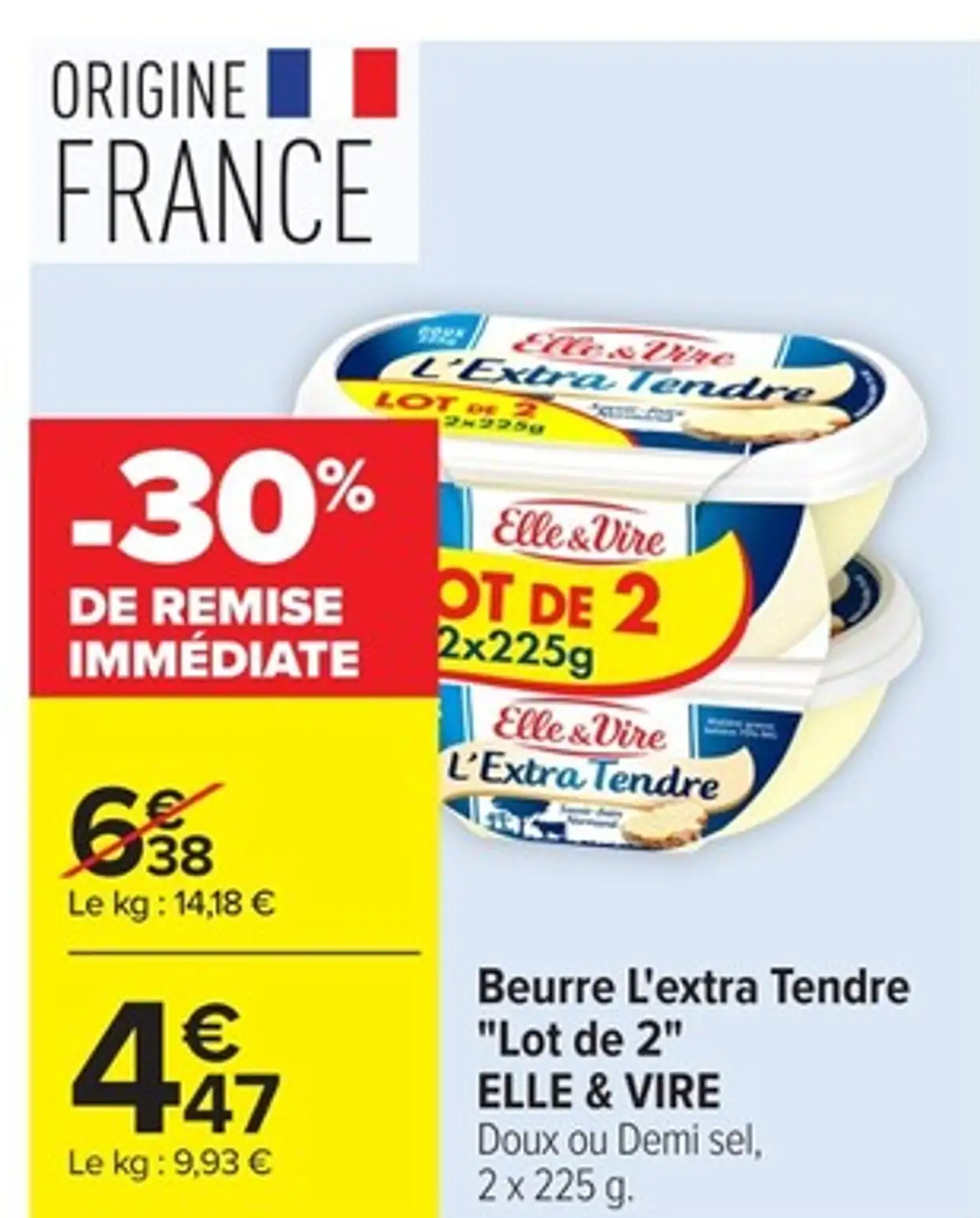Beurre L'Extra Tendre "Lot de 2" ELLE & VIRE