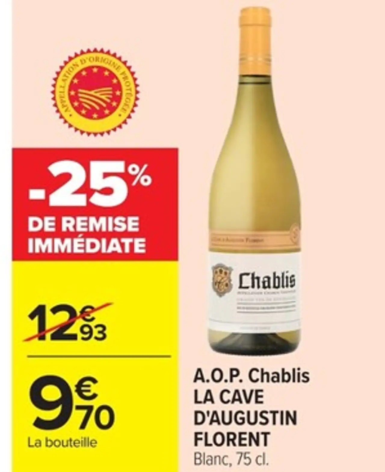 A.O.P. Chablis LA CAVE D'AUGUSTIN FLORENT Blanc