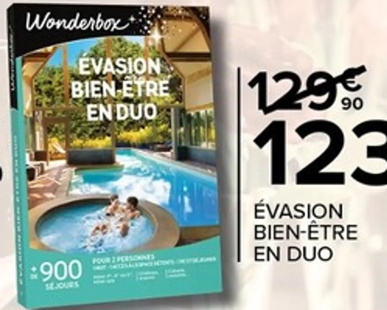 Coffret Cadeau Wonderbox Évasion Bien-être en duo