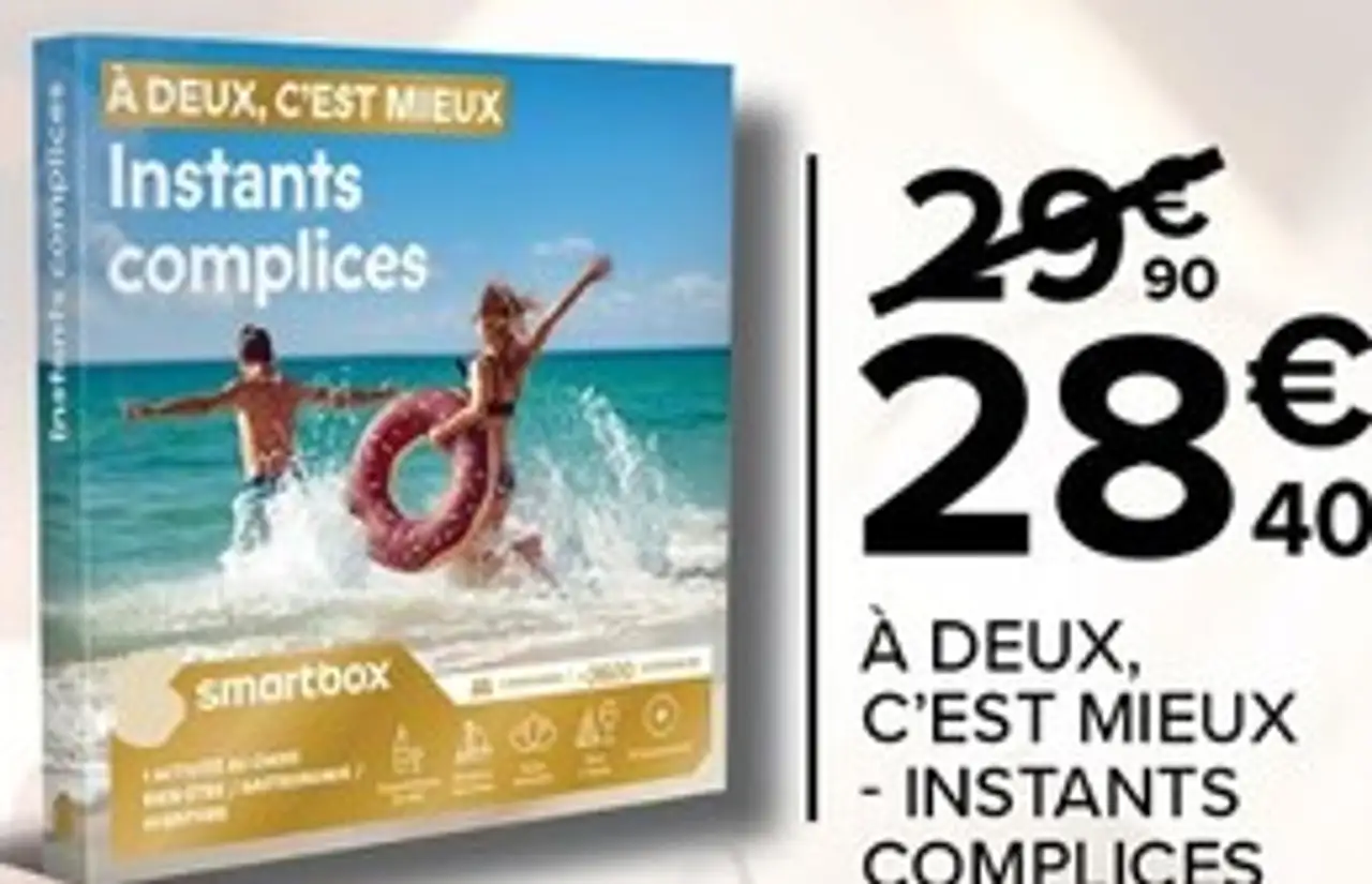 Coffret Cadeau Smartbox À deux, c'est mieux - Instants complices