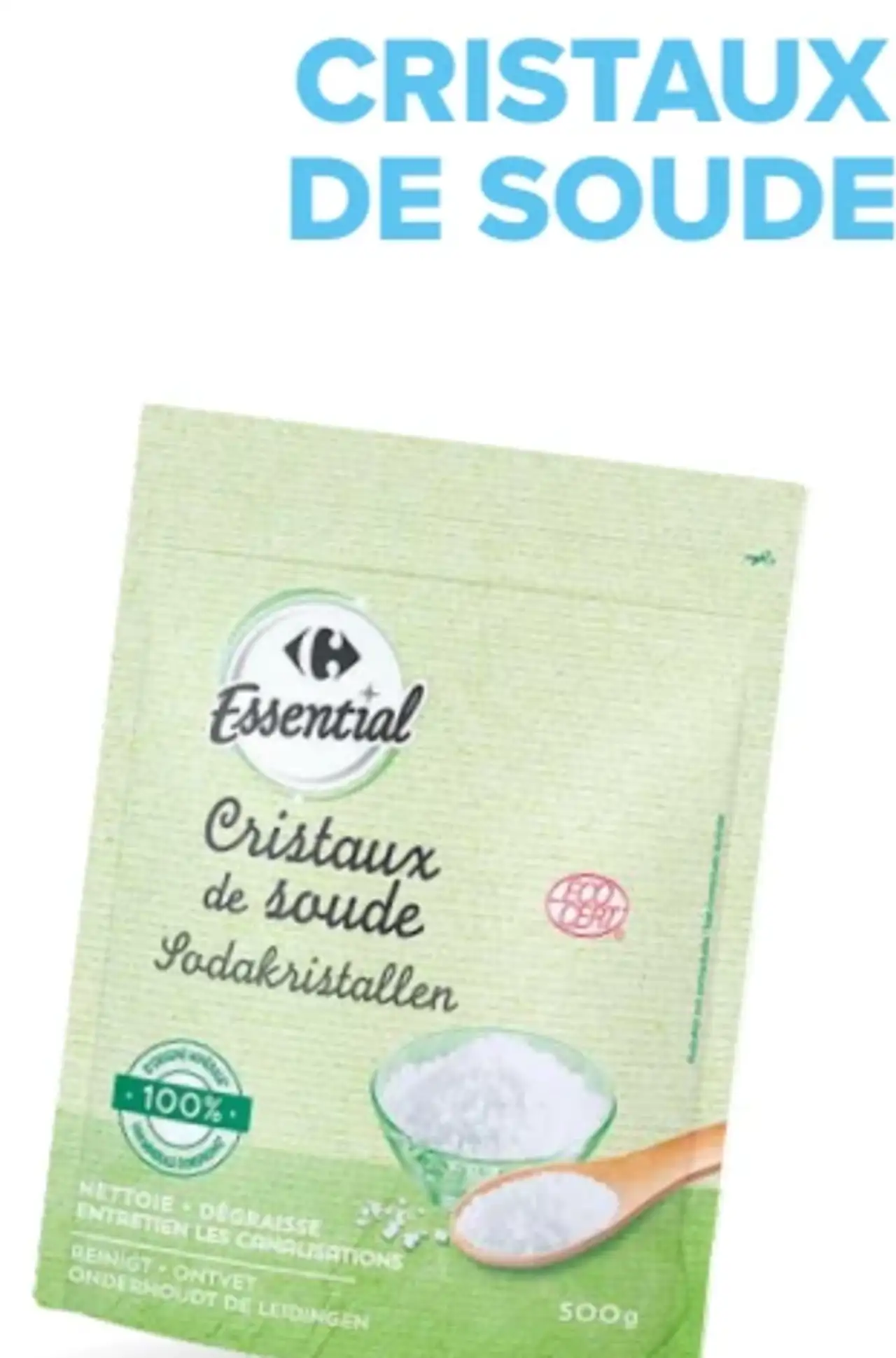 Cristaux de soude Carrefour Essential