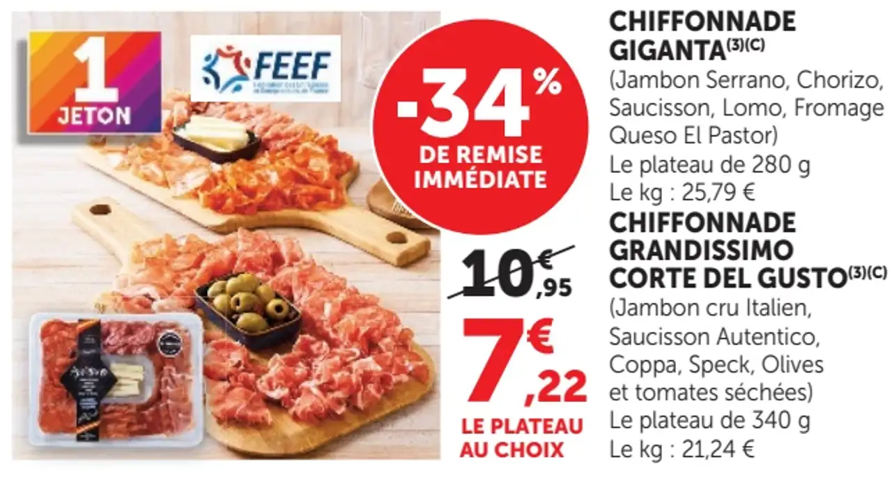 Chiffonnade Giganta ou Chiffonnade Grandissimo Corte del Gusto