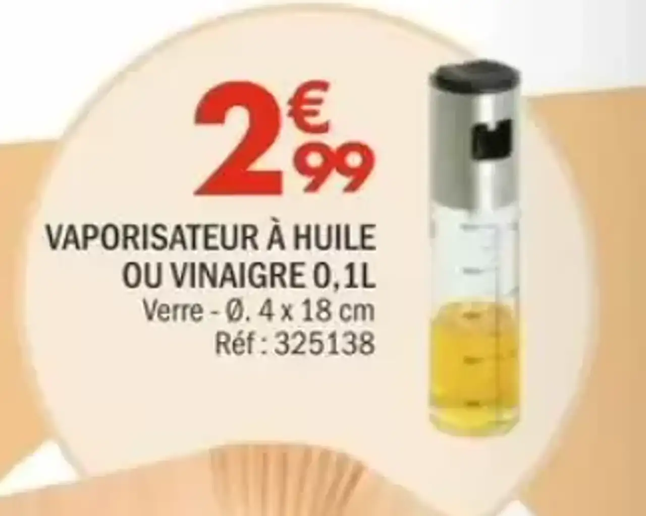 Vaporisateur à huile ou vinaigre 0,1L