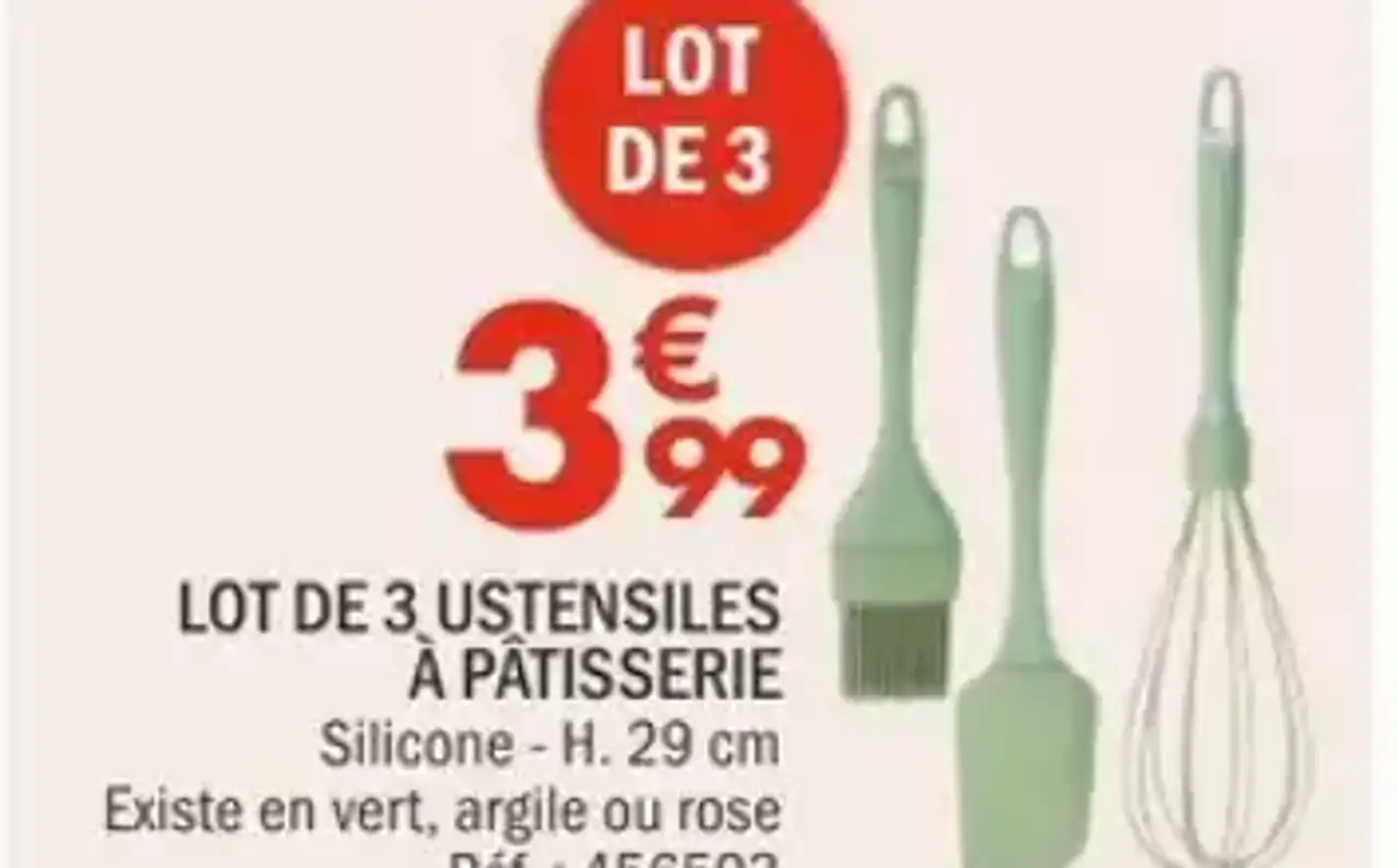 Lot de 3 Ustensiles à Pâtisserie