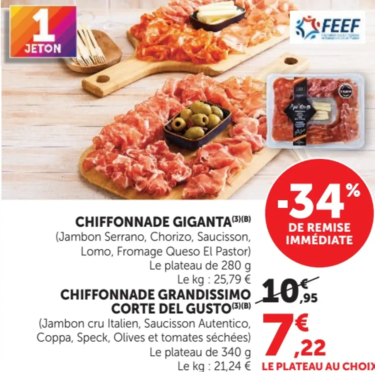 Chiffonnade Giganta ou Chiffonnade Grandissimo Corte Del Gusto