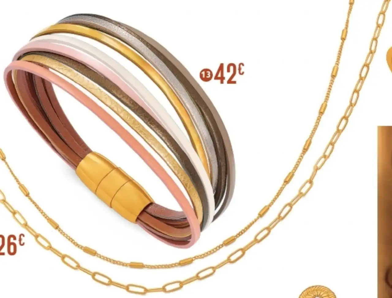 Collier en laiton doré le manège à bijoux