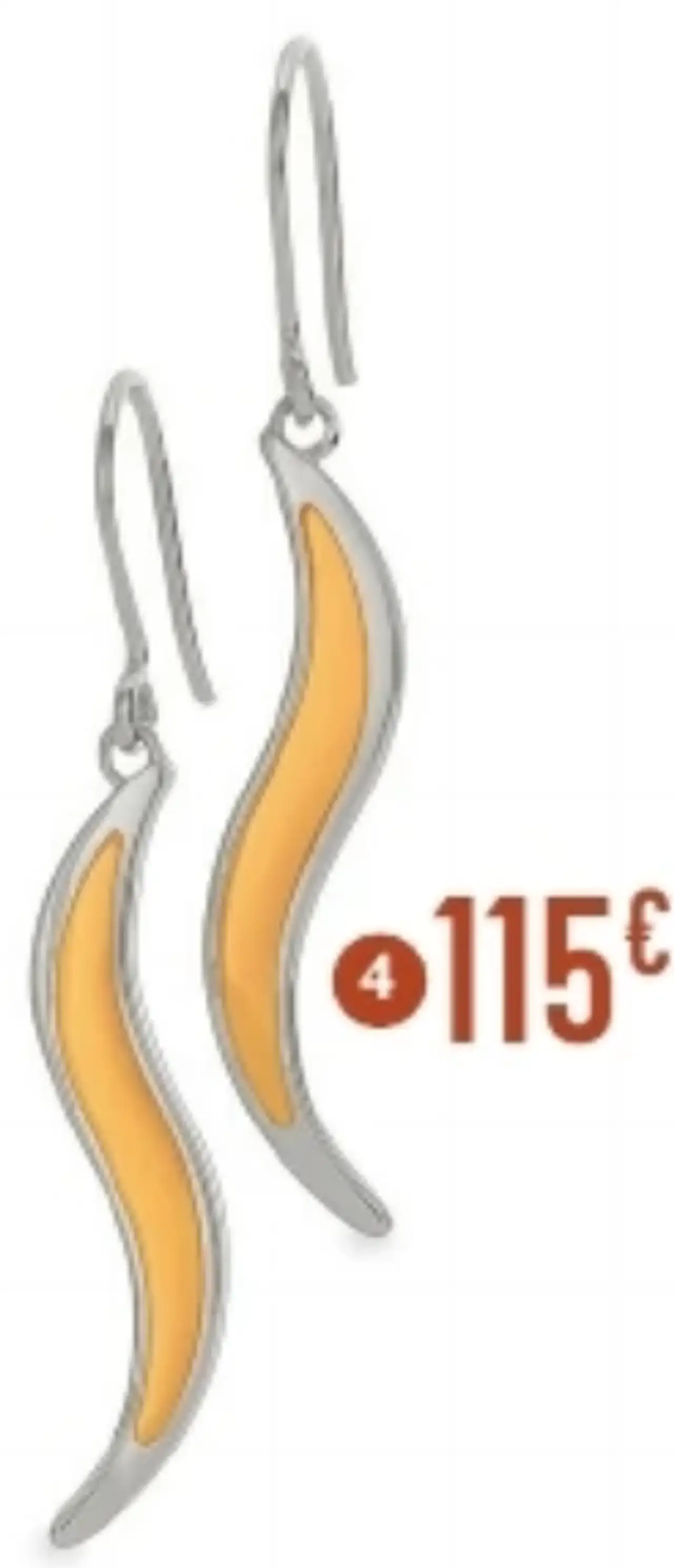 Boucles d'oreilles or jaune et argent rhodié Le Manège à Bijoux