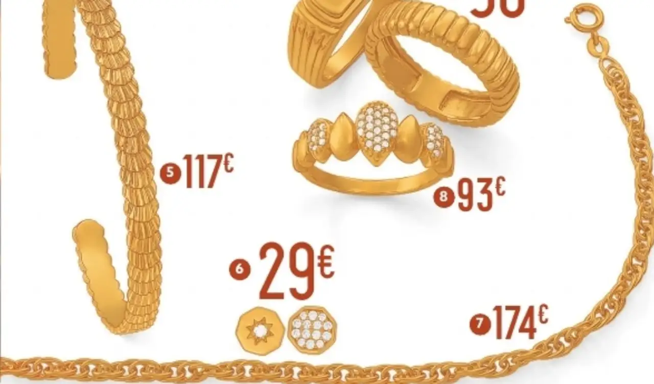 7. bracelet en plaqué or, doré à l'or fin, 19 cm