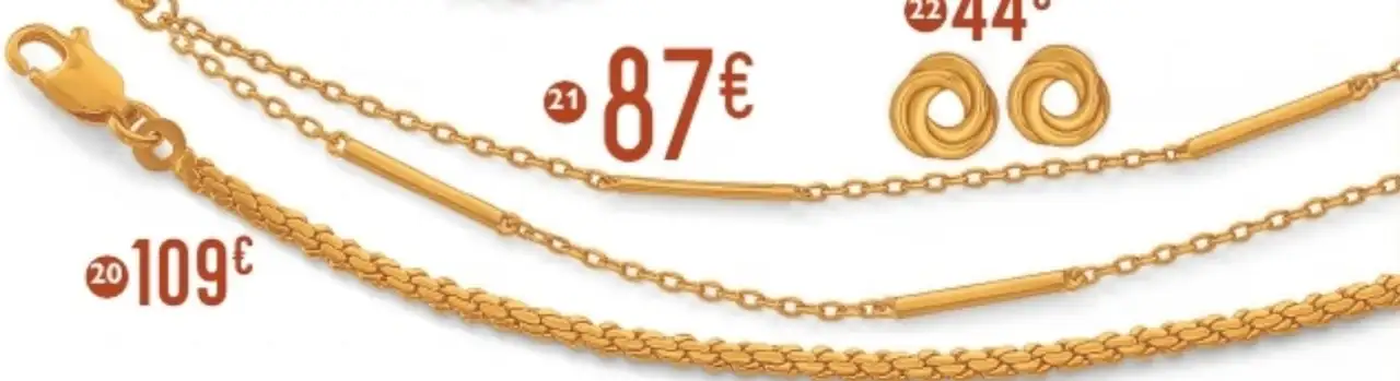 Bracelet en plaqué or, doré à l'or fin Le Manège à Bijoux
