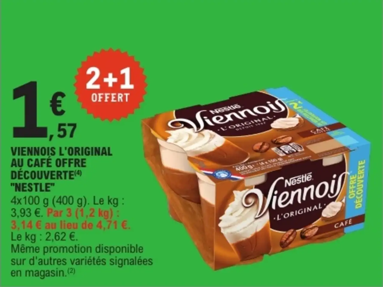Viennois l'Original au Café Offre Découverte Nestlé