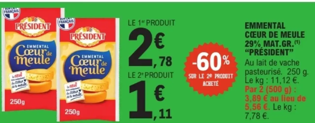 Emmental Cœur de Meule Président
