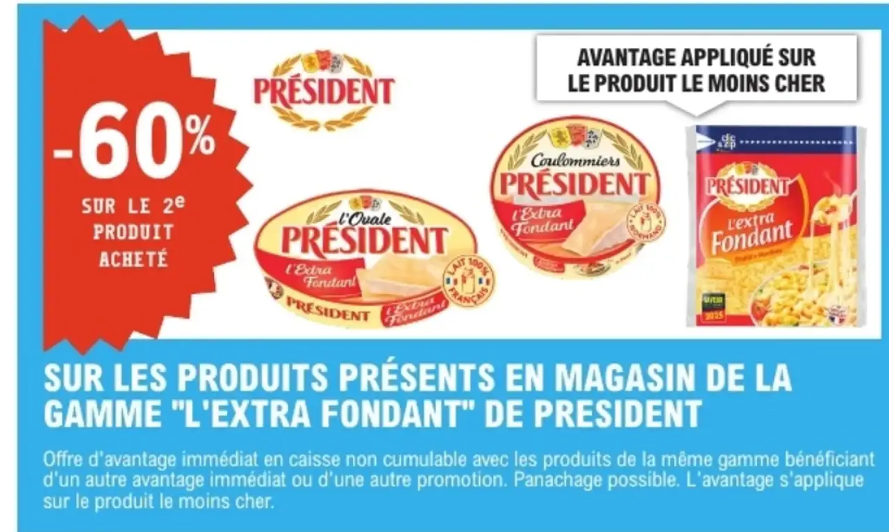 Gamme L'Extra Fondant de Président