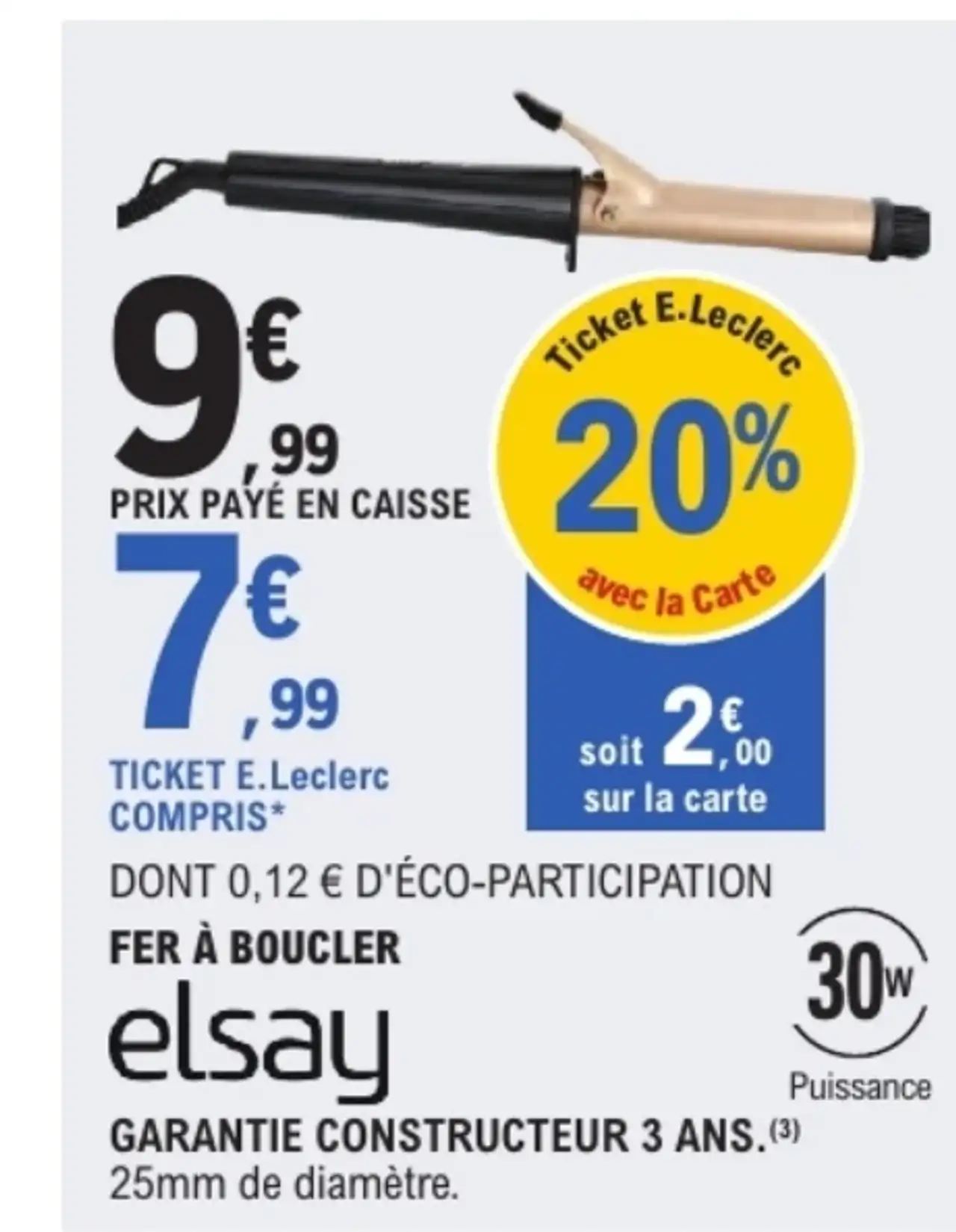 Fer à boucler Elsay