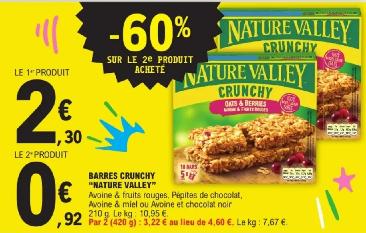 Barres Crunchy Nature Valley