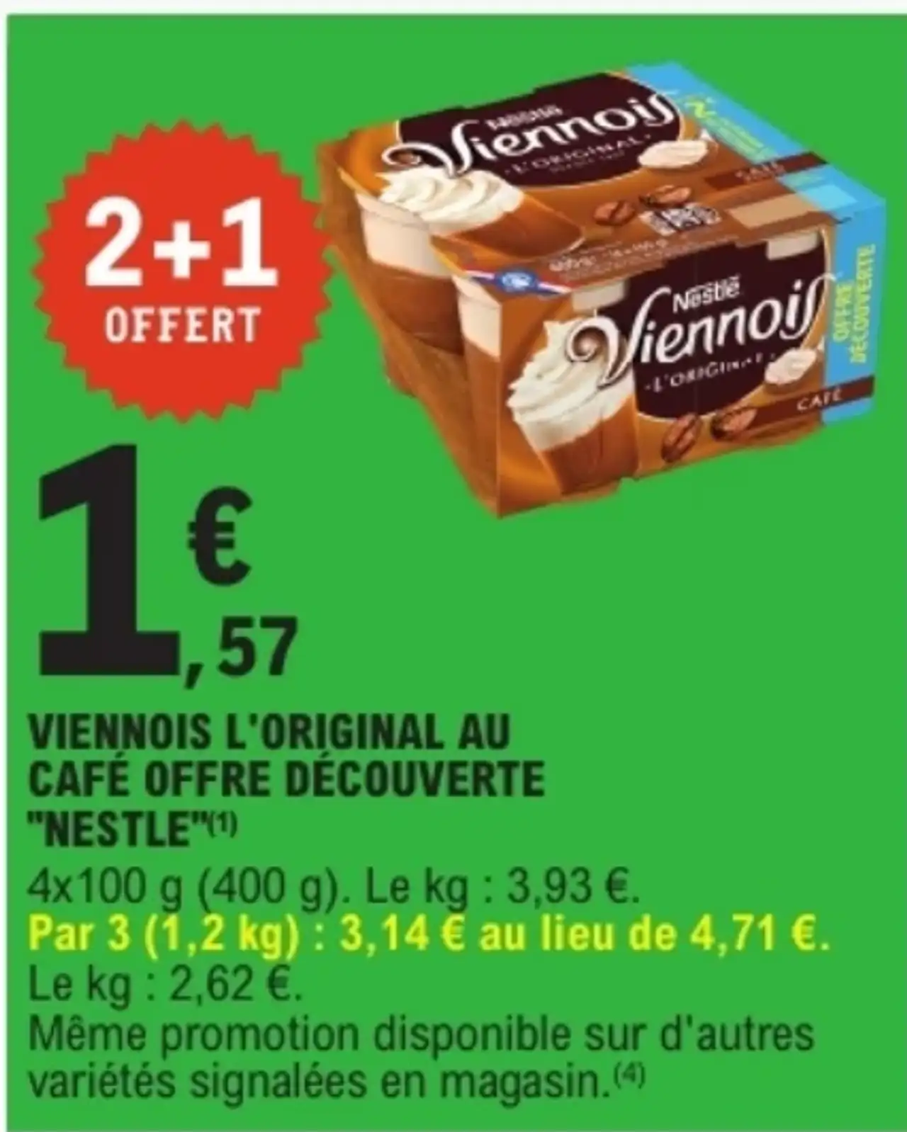 Viennois L'Original au café Nestlé