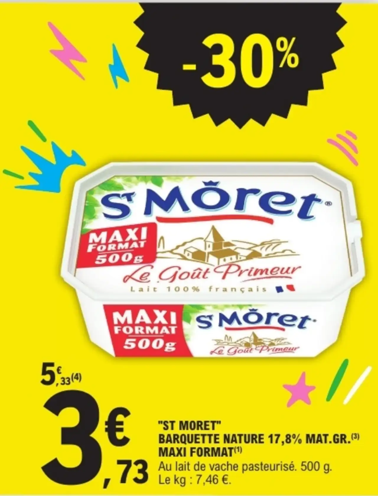 ST MORET BARQUETTE NATURE 17,8% MAT.GR. MAXI FORMAT