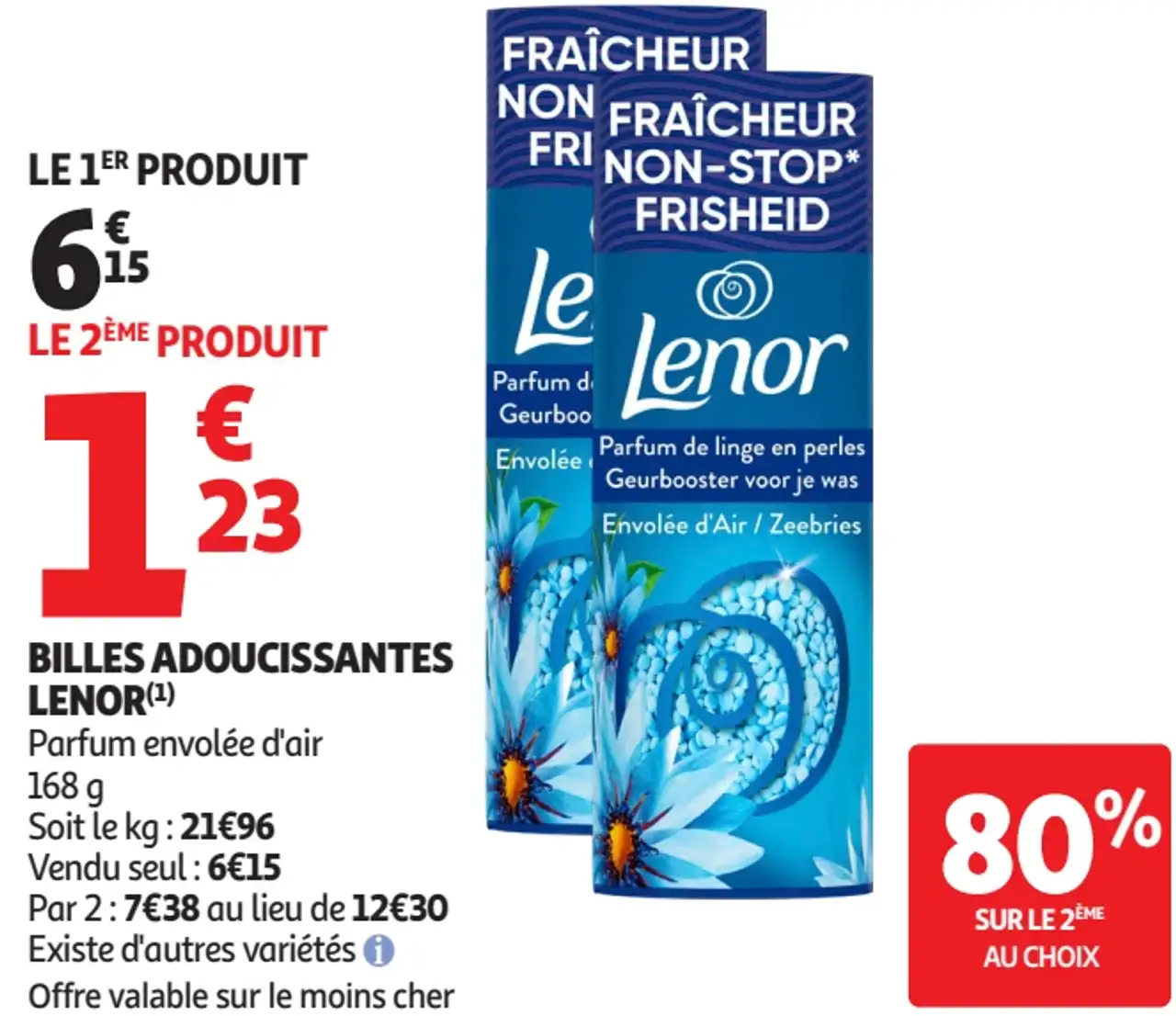Billes adoucissantes Lenor Parfum envolée d'air
