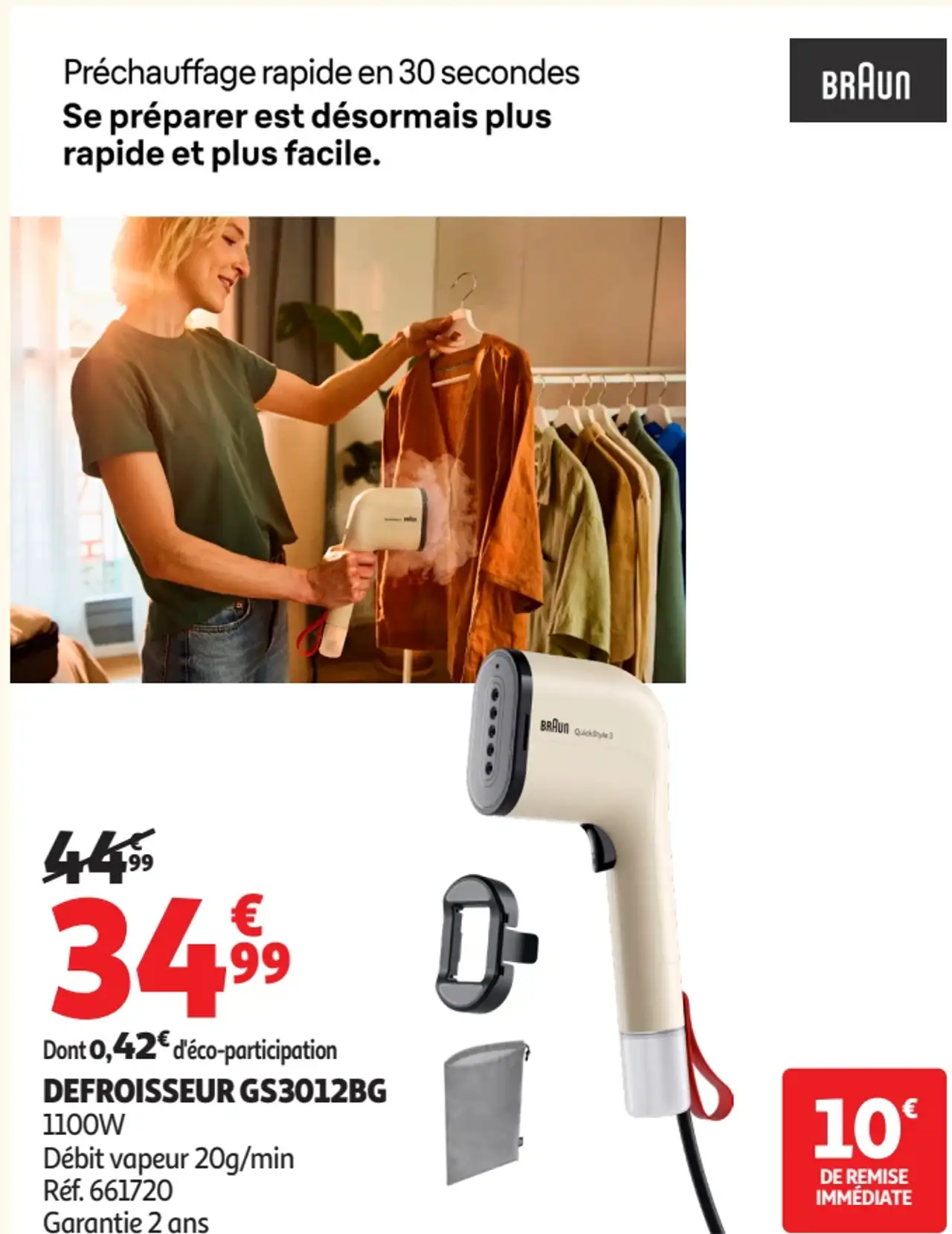 Defroisseur Braun GS3012BG