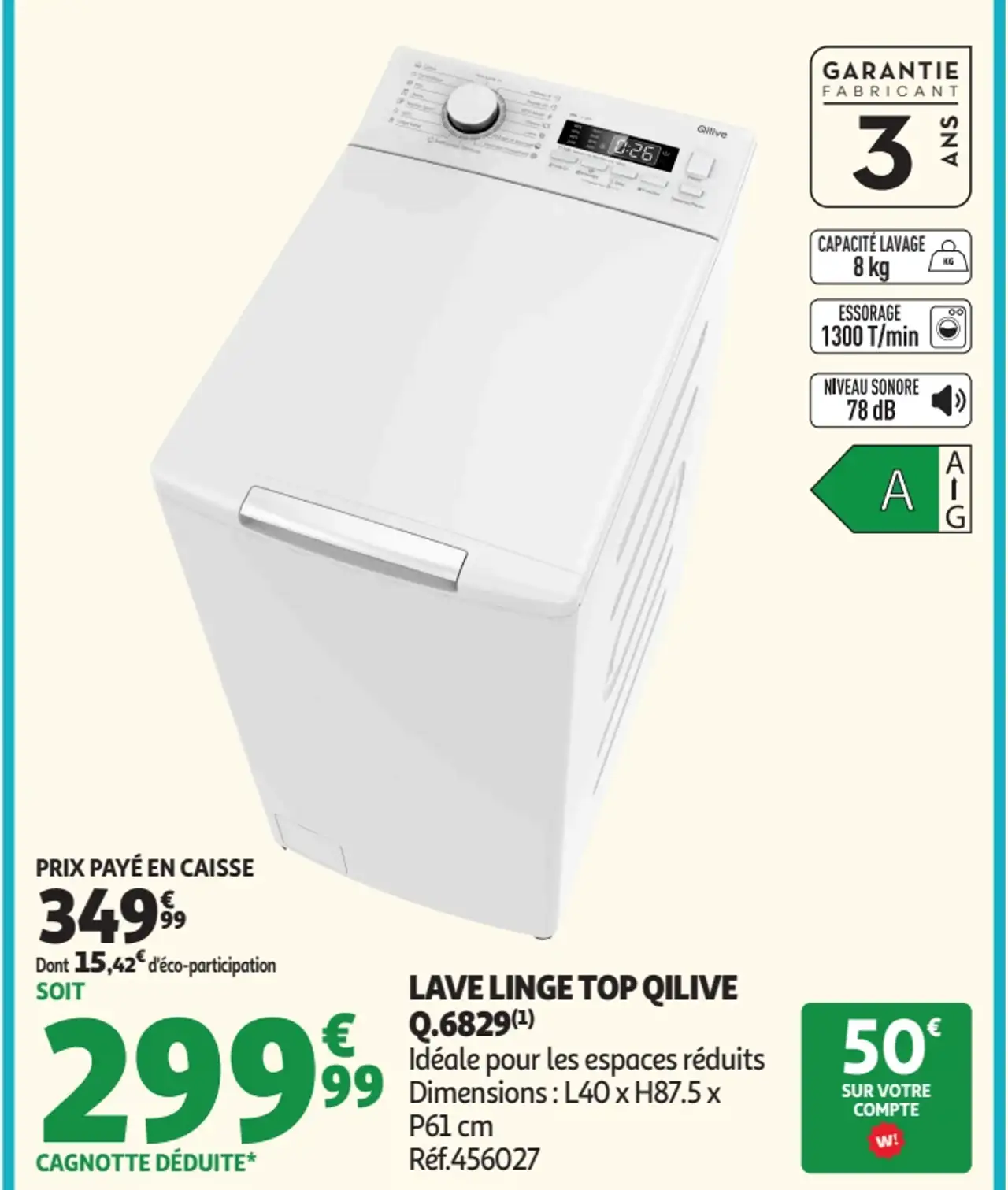 LAVE LINGE TOP QILIVE Q.6829