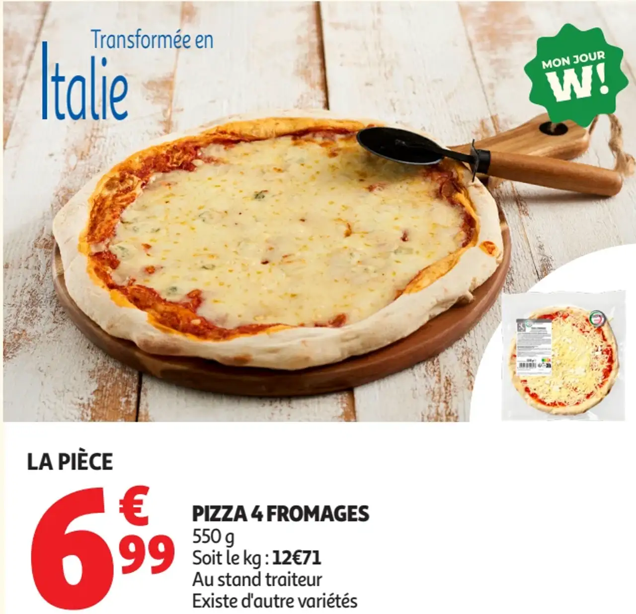 Pizza 4 fromages