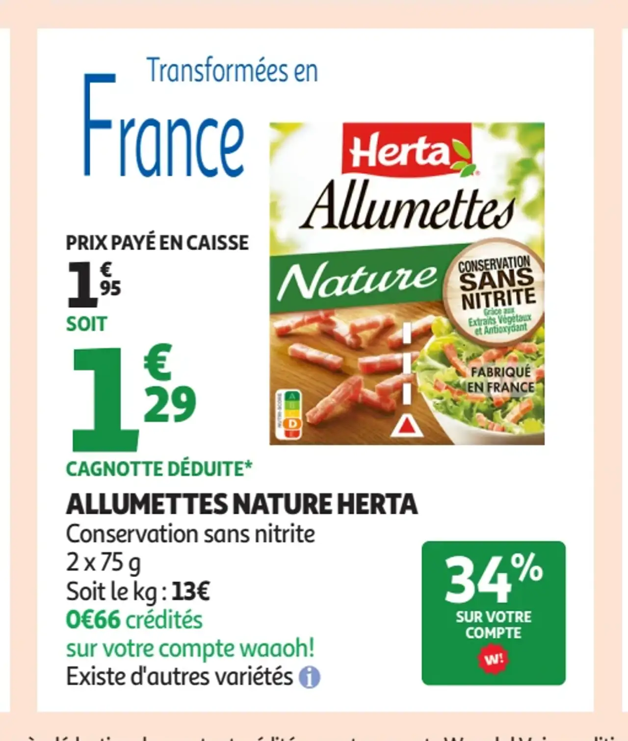 ALLUMETTES NATURE HERTA