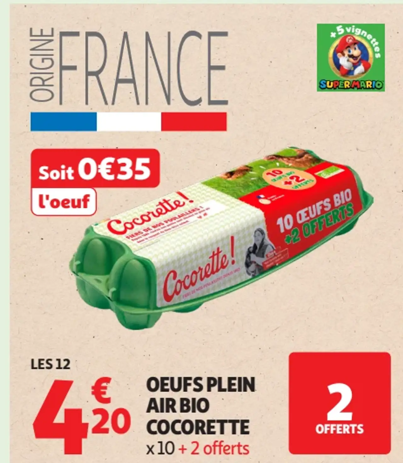 Oeufs plein air bio Cocorette