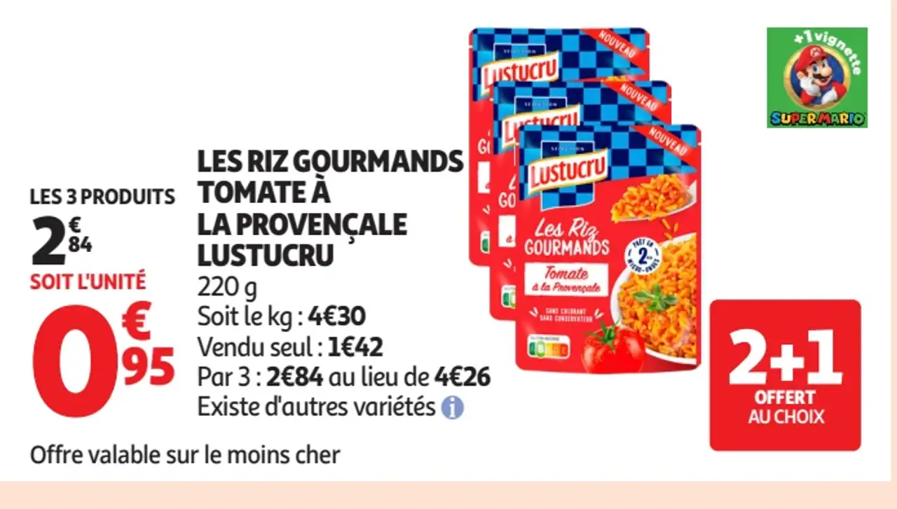 Les riz gourmands tomate à la provençale Lustucru