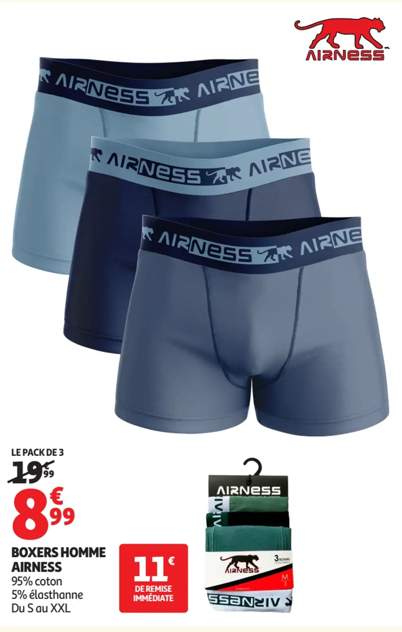 Boxers homme Airness