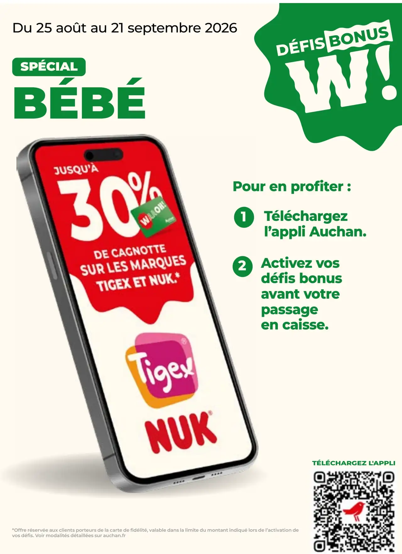Sélection d'articles de puériculture Tigex et Nuk