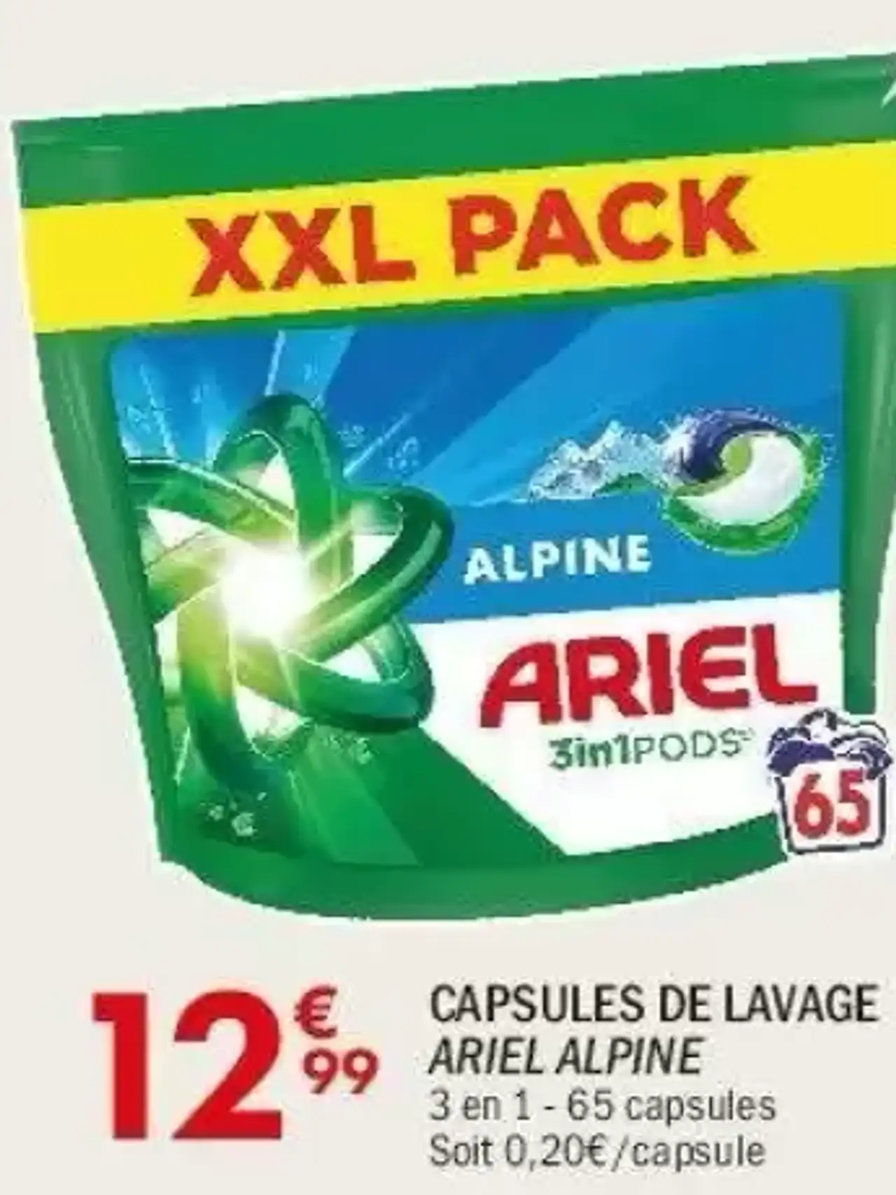 Capsules de lavage Ariel Alpine 3in1 Pods