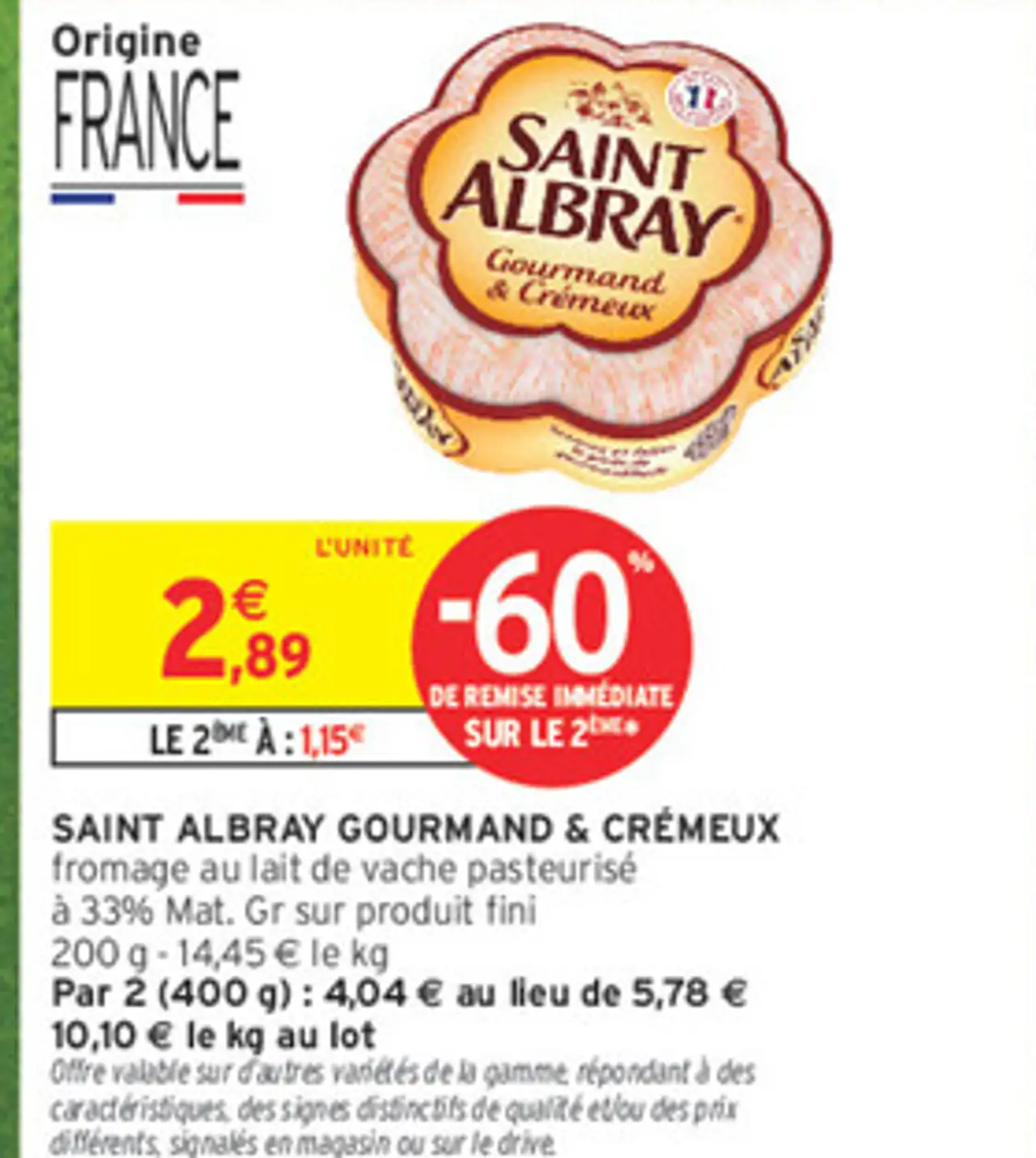 Saint Albray Gourmand & Crémeux