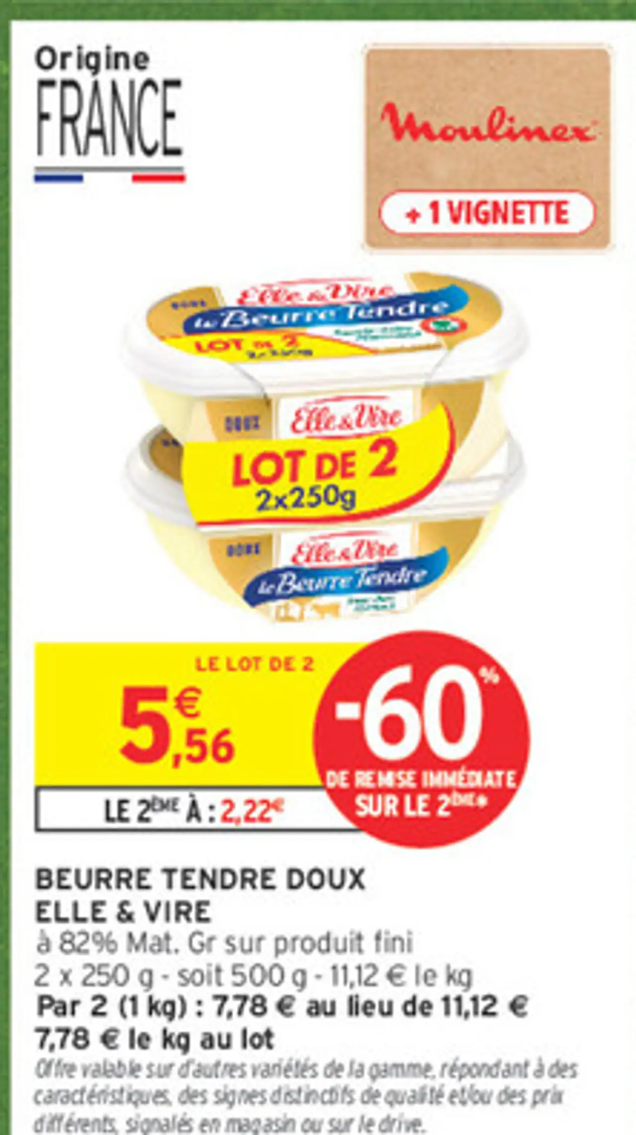 Beurre Tendre Doux Elle & Vire