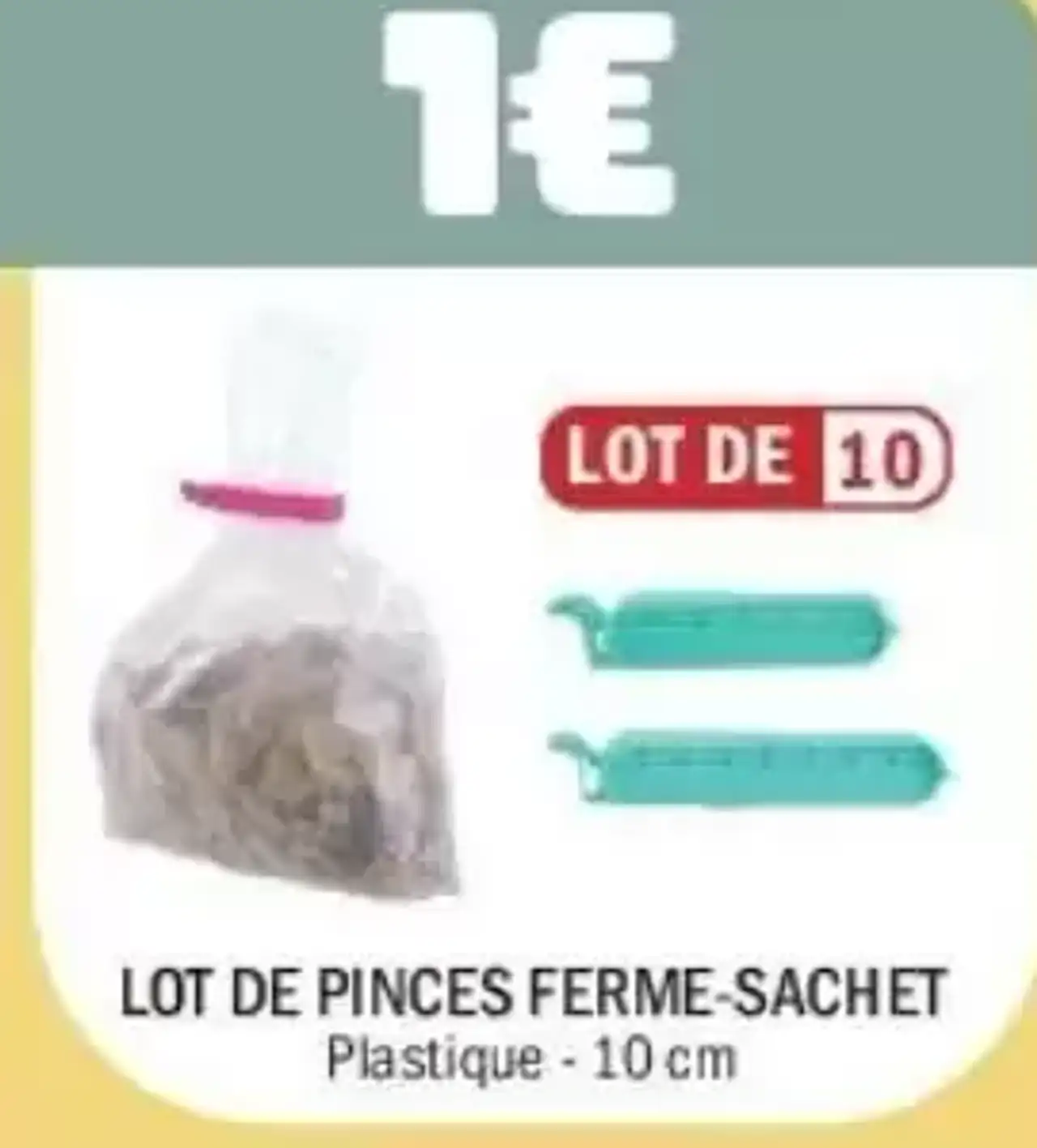 Lot de Pinces Ferme-Sachet