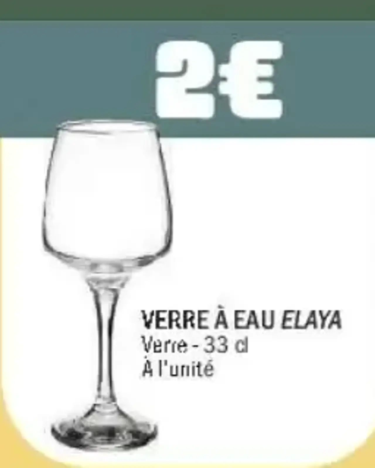 Verre à eau Elaya