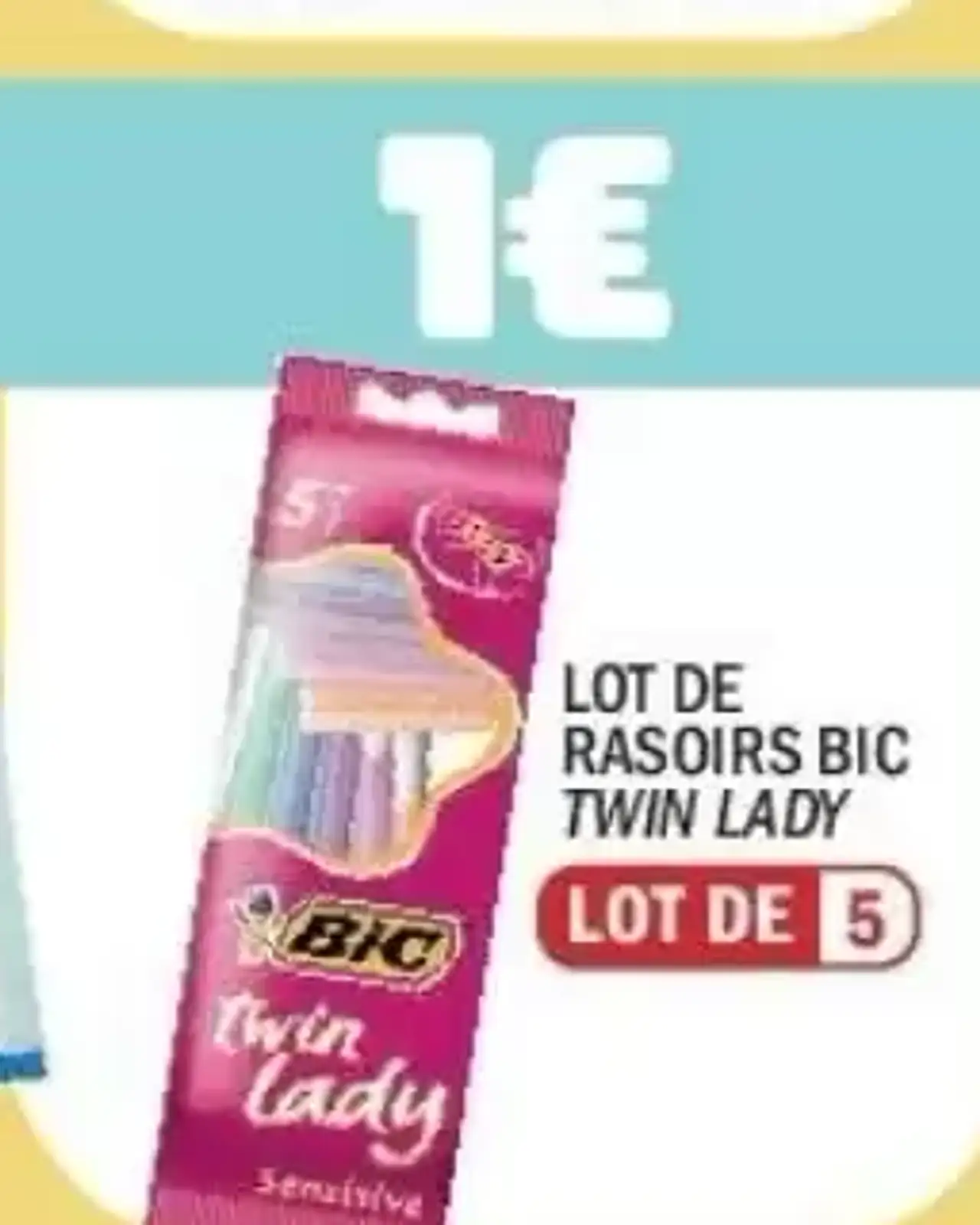 Lot de 5 rasoirs Bic Twin Lady