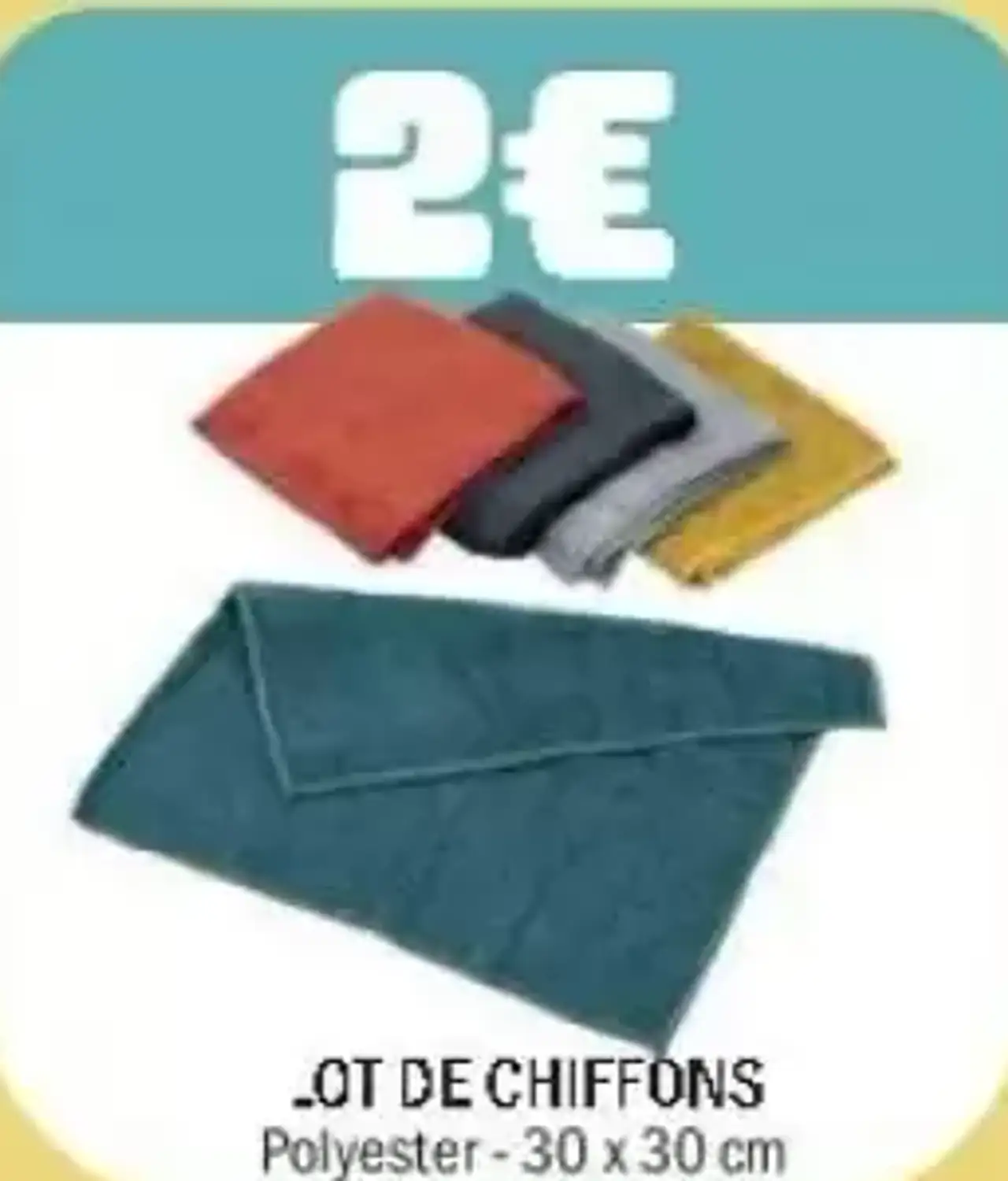 Lot de chiffons polyester